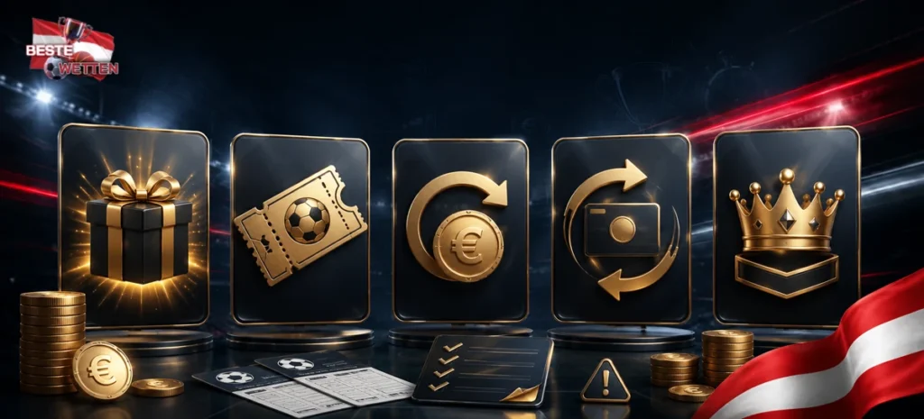 Vergleich der Wettbonus-Arten mit Freebet, Cashback und Reload